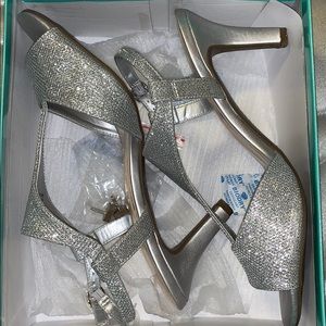 Sparkly/silver Marbella heels
